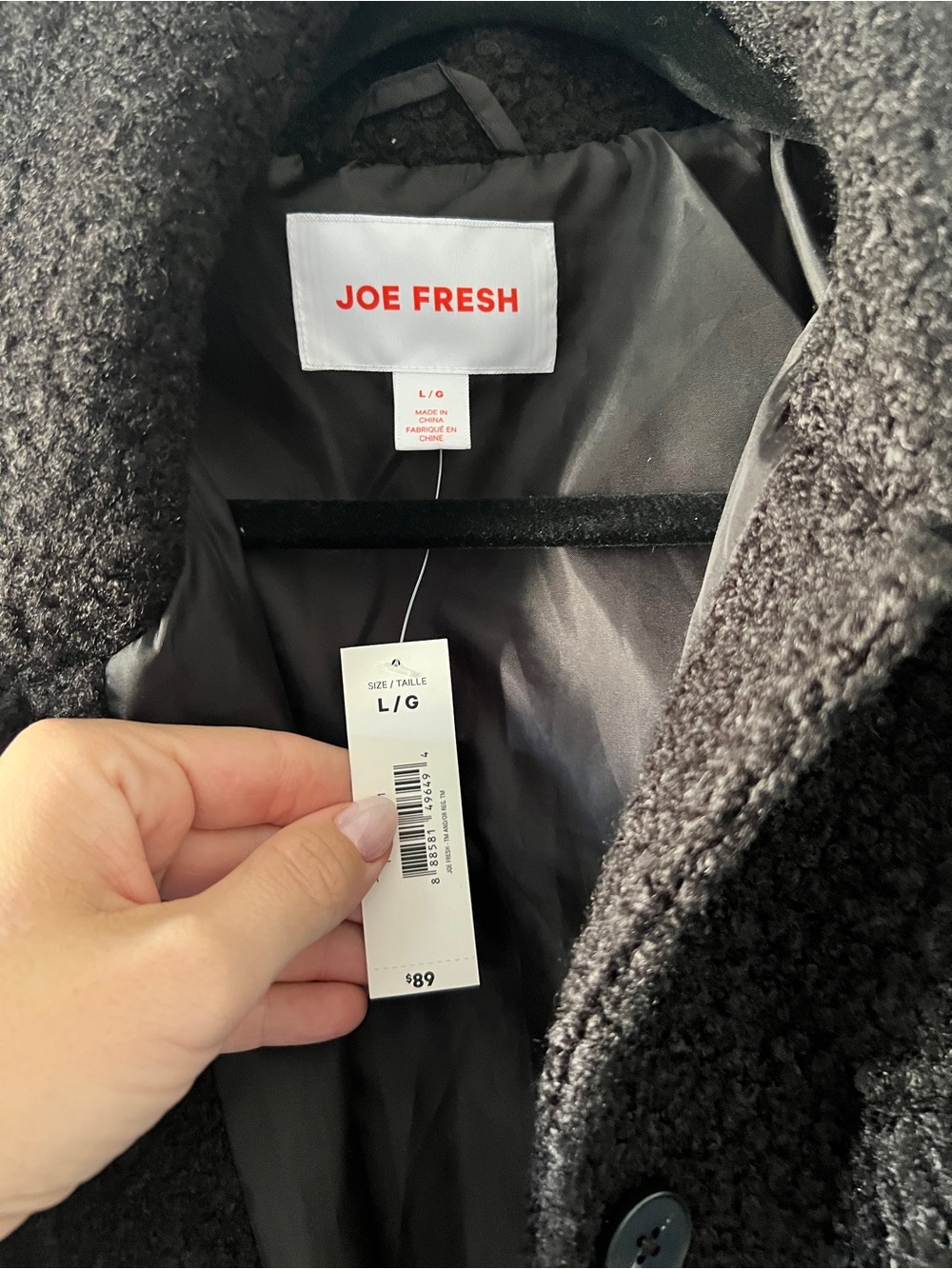 Joe Fresh Teddy Button-Up Shacket Jacket - Picture 3 of 5